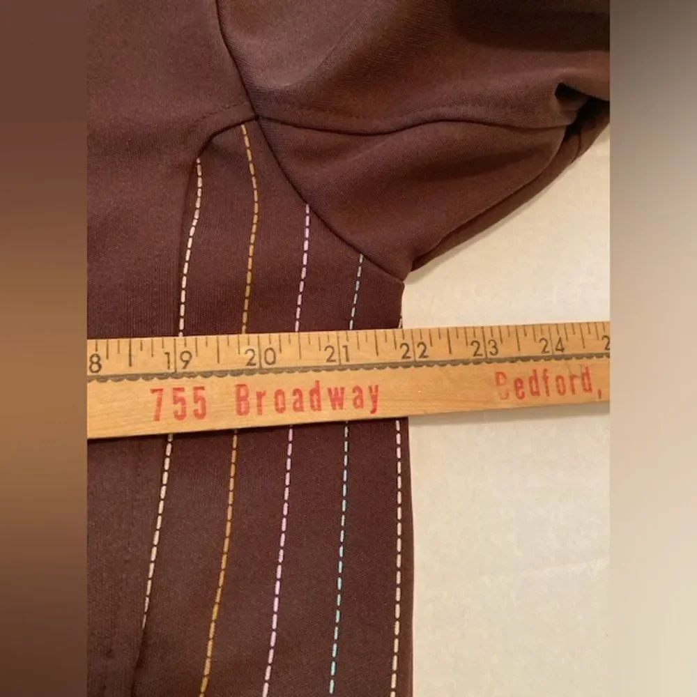 Native Tongues Mad Soul Men’s Full Zip Jacket Brown Retro Styled Size Large
